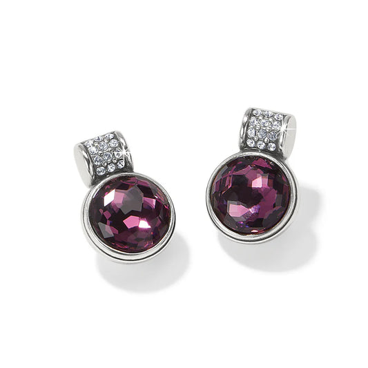 Meridian Aurora Post Earrings in Amethyst