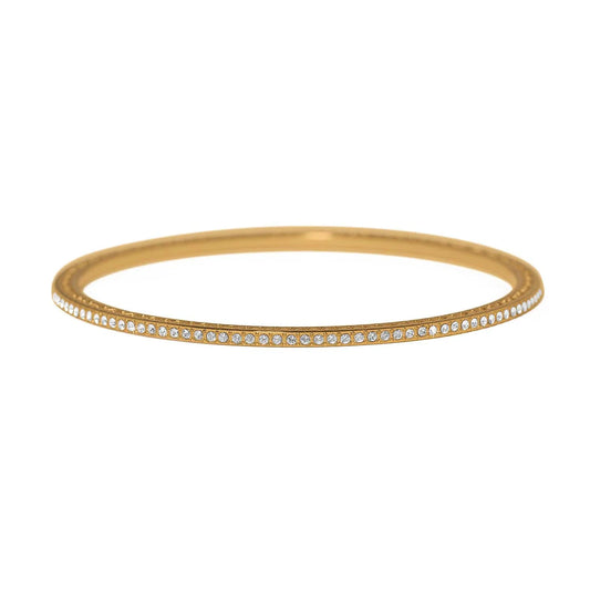 Brighton Meridian Gold Eclipse Thin Bangle