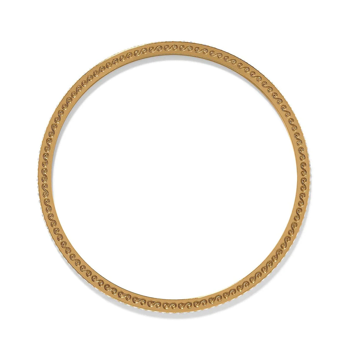 Brighton Meridian Gold Eclipse Thin Bangle