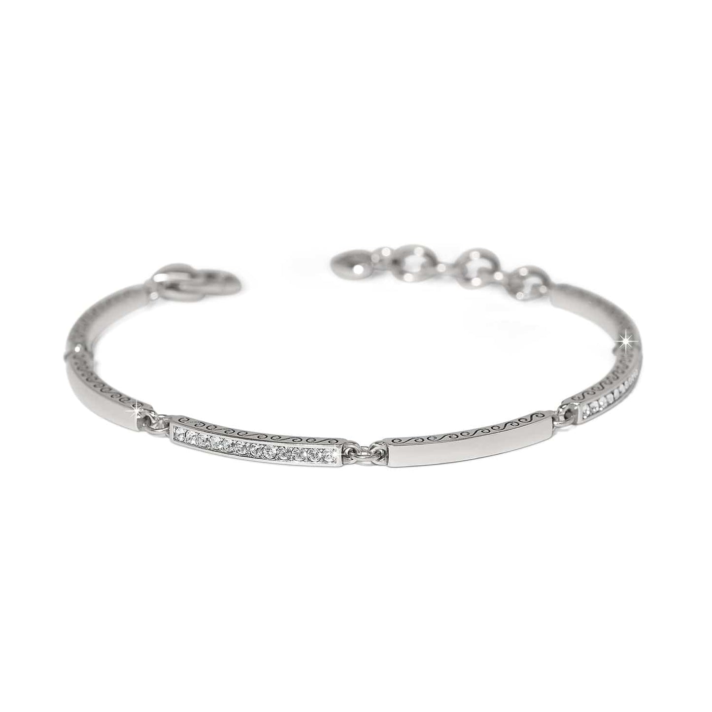 Brighton Meridian Geo Bar Silver Bracelet
