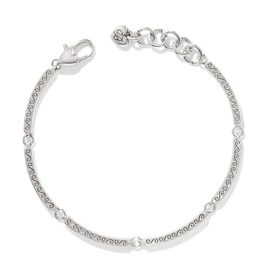 Brighton Meridian Geo Bar Silver Bracelet