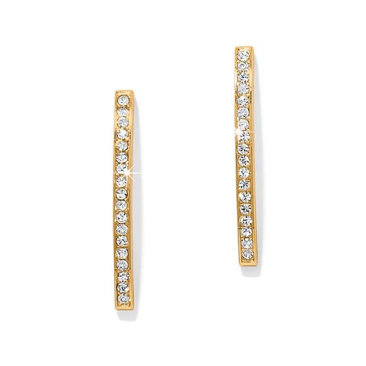 Brighton Meridian Geo Bar Post Gold Earrings
