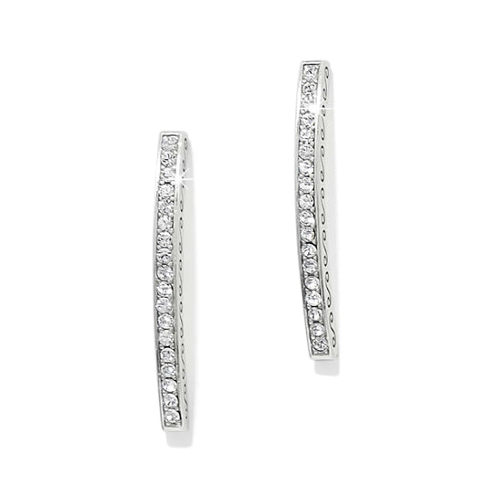 Brighton Meridian Geo Bar Post Silver Earrings