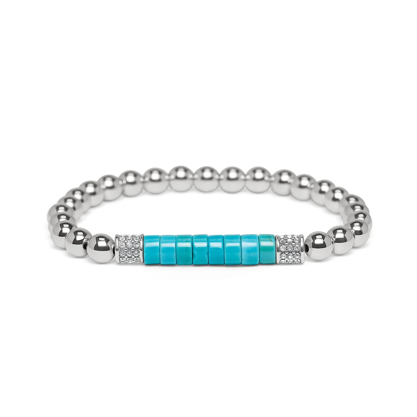 Brighton Meridian Petite Station Turquoise Stretch Bracelet