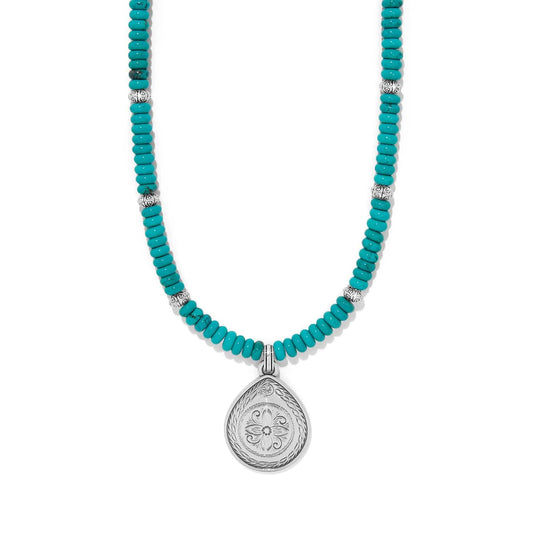 Brighton Mosaic Turquoise Teardrop Necklace