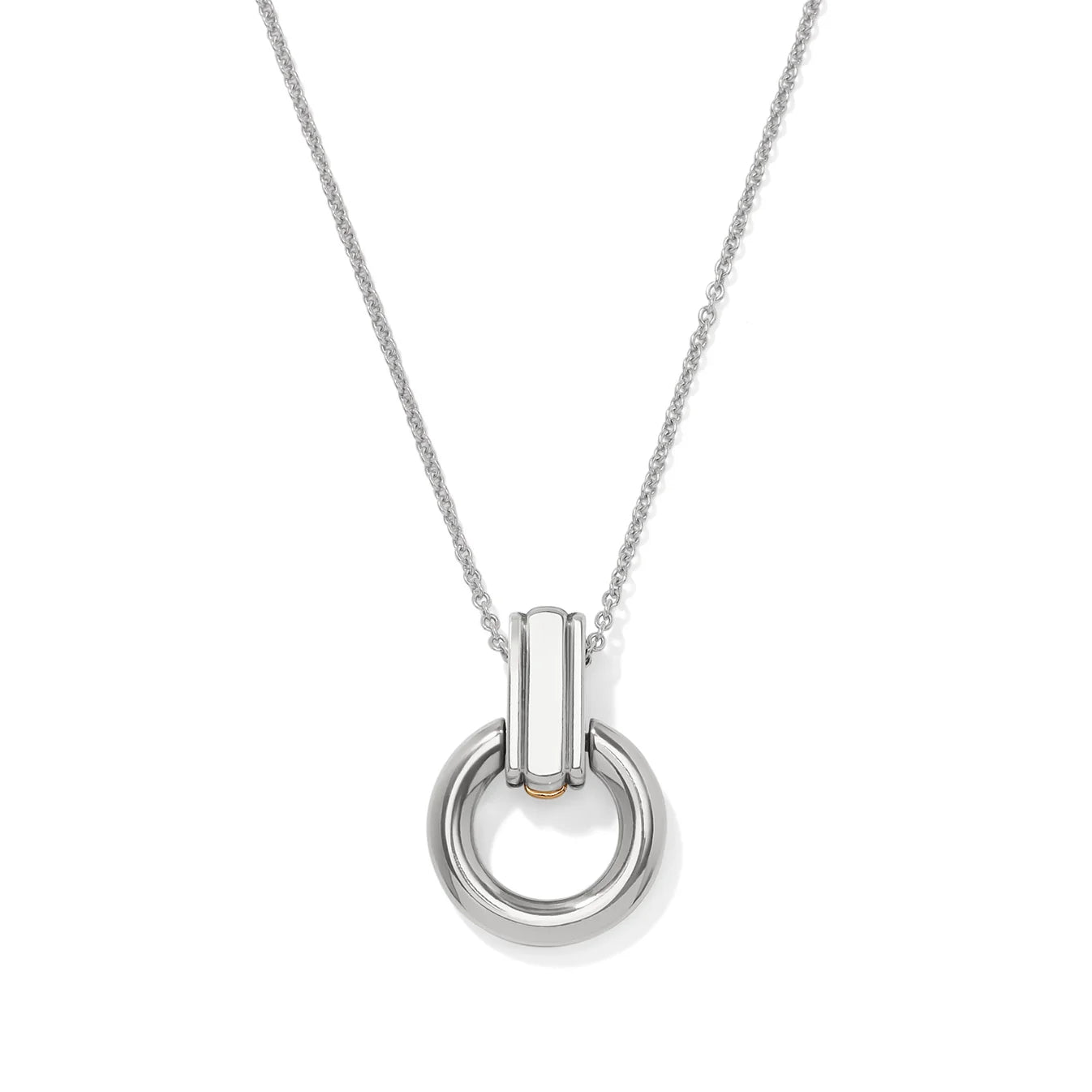 Brighton Mosaic Two Tone Link Ring Necklace