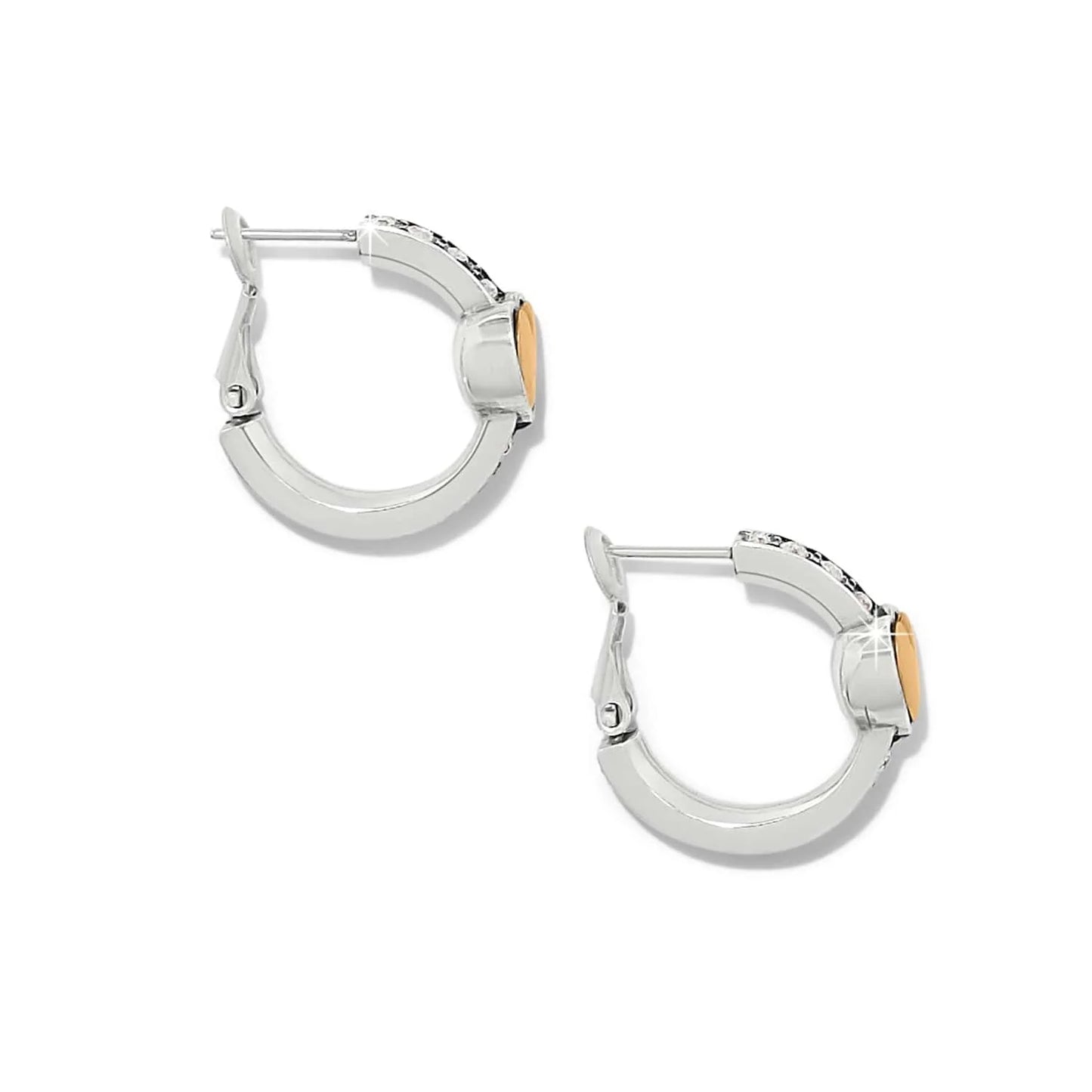 Mystery Of Love Golden Heart Hoop Earrings