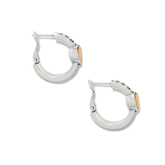 Mystery Of Love Golden Heart Hoop Earrings