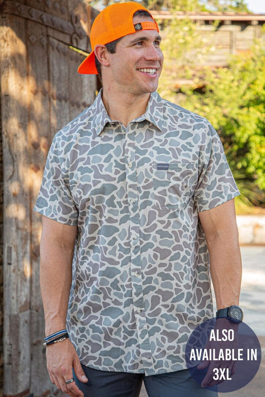 Performance Button Up - Classic Deer Camo