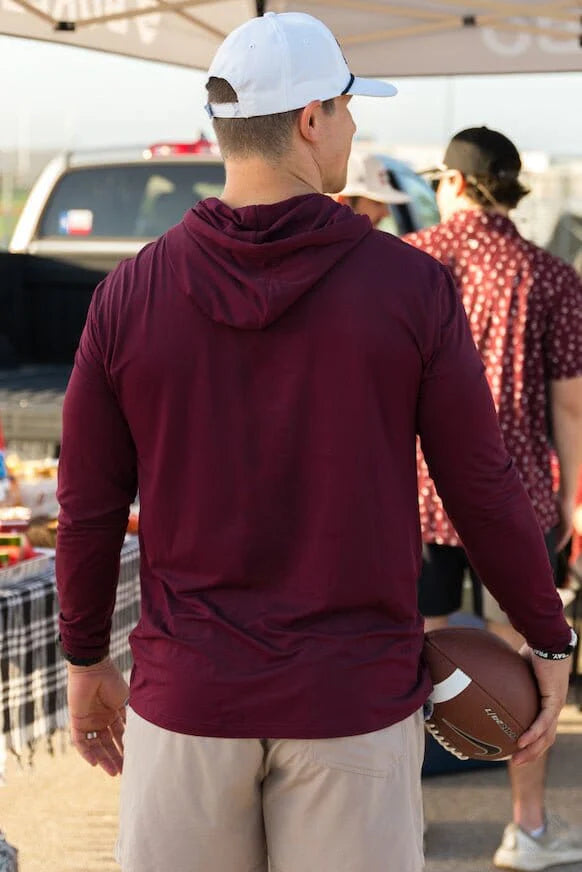 Burlebo Performance Hoodie - Maroon