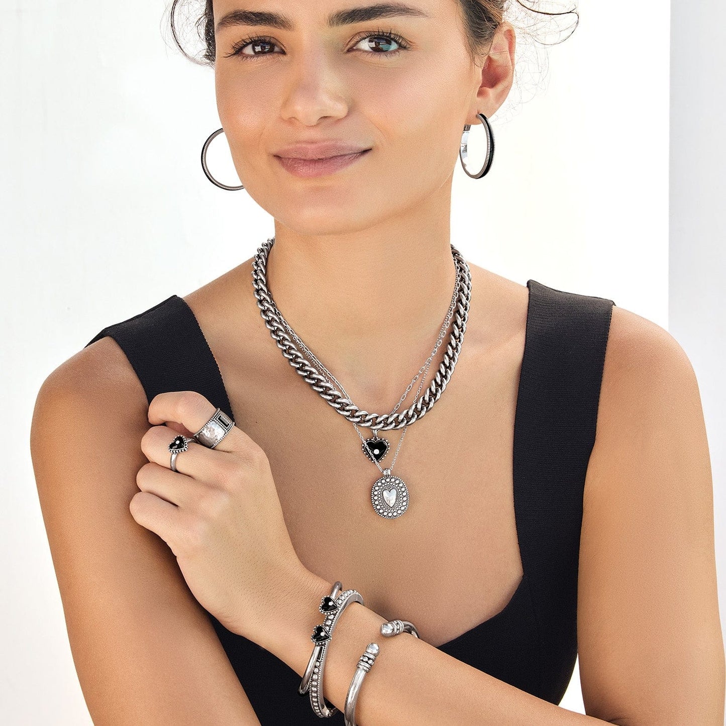Brighton Pretty Tough Amour Heart Necklace