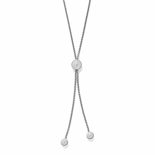 Brighton Pretty Tough Bold Stud Lariate Necklace