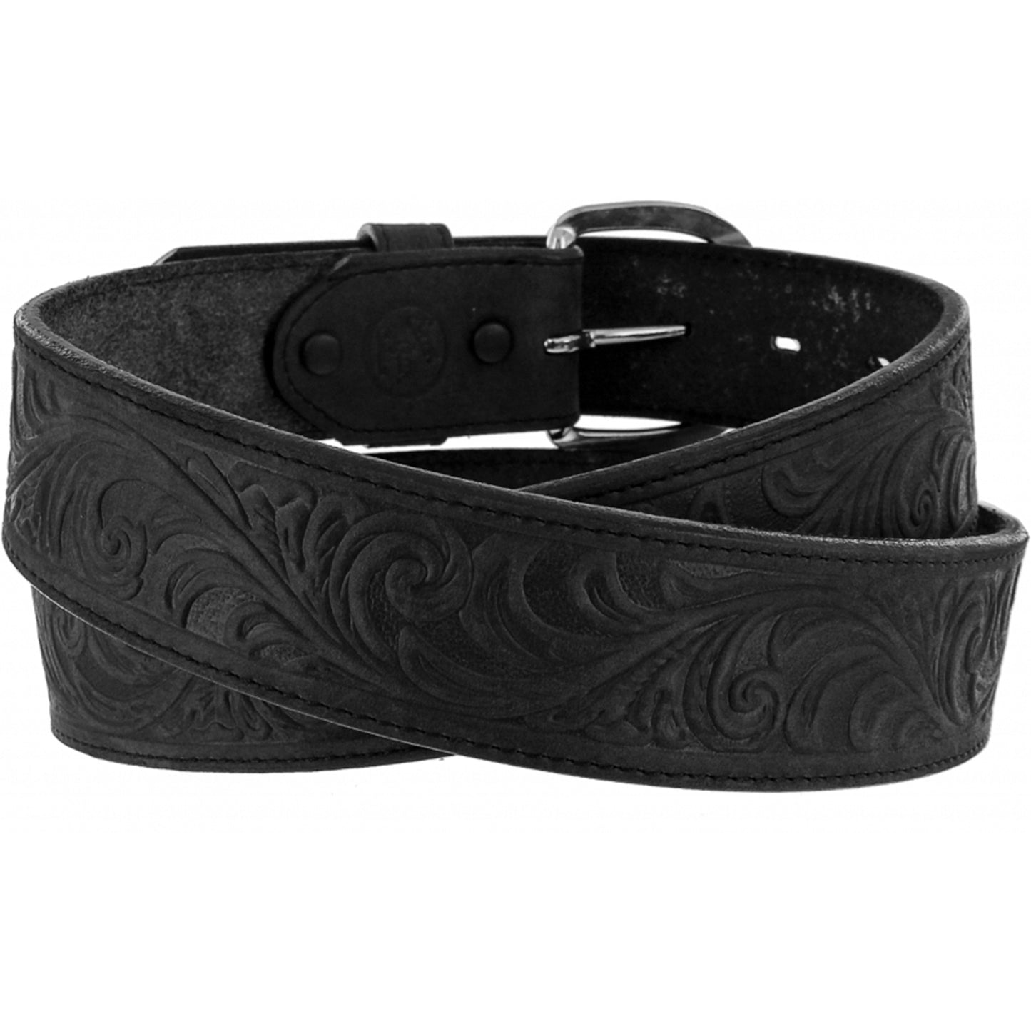 Western Scroll Tooled Belt