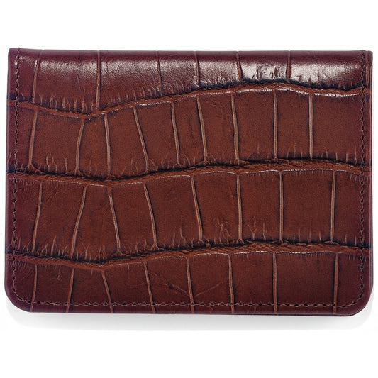 Brighton Brown or Black Rockefeller Flip Wallet