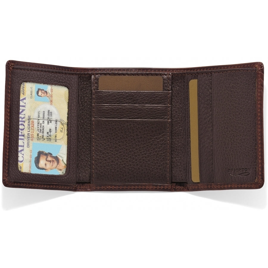 Brighton Brown or Black Forbes Tri-Fold Wallet