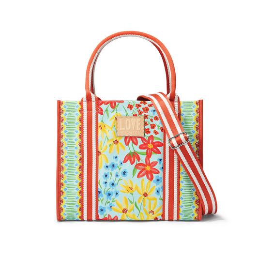 Painterly Garden Canvas Carryall