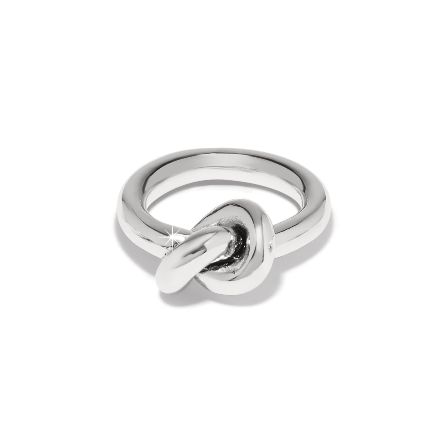 Brighton Interlok Single Knot Ring- Silver
