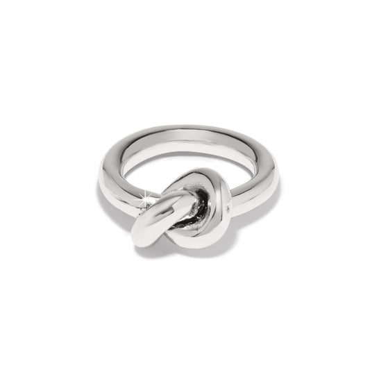 Brighton Interlok Single Knot Ring- Silver