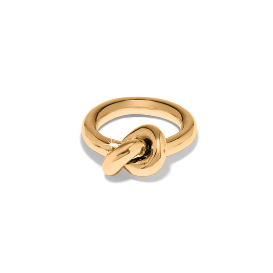 Brighton Interlok Single Knot Ring in Gold