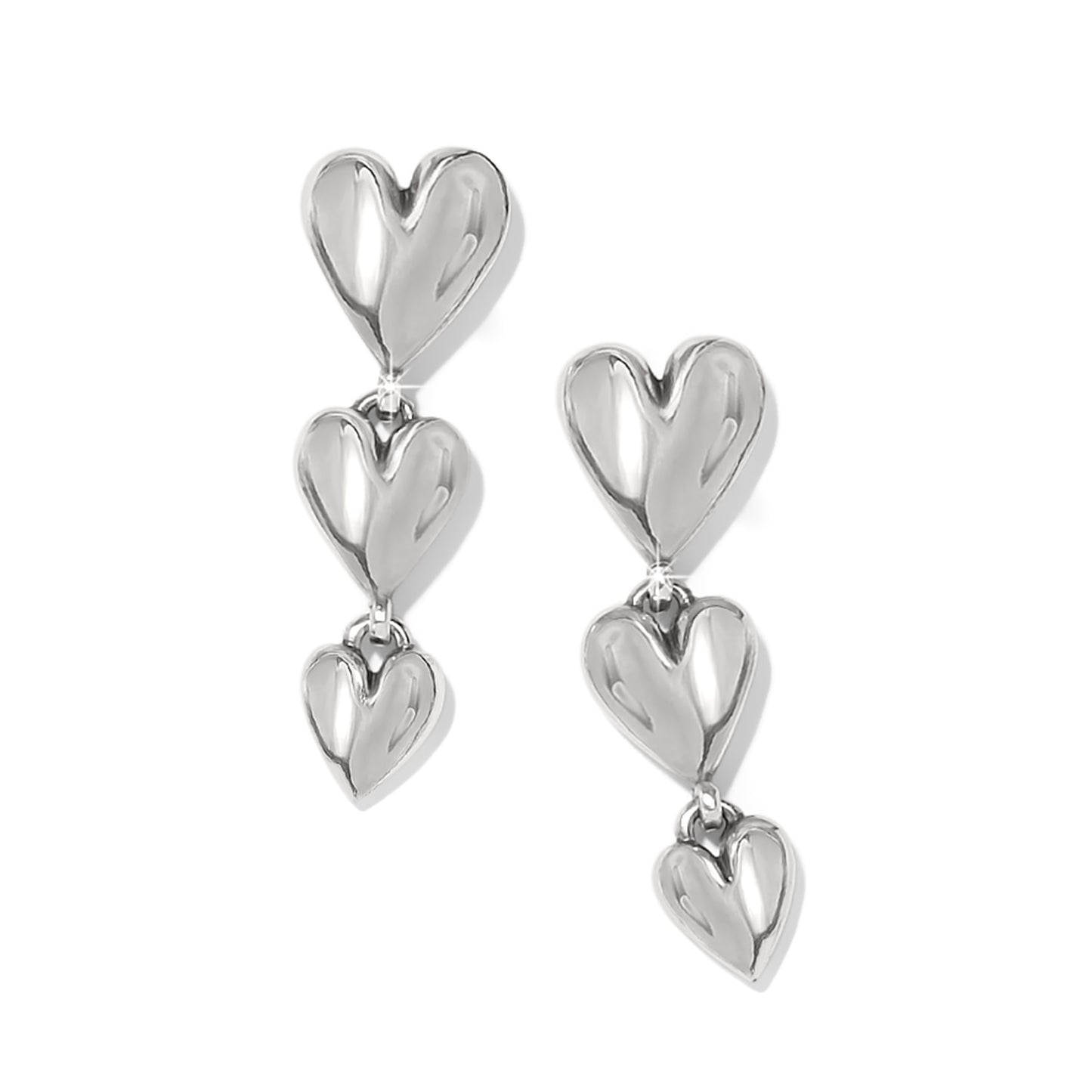 Brighton Cascade Heart Trio Post Drop Earrings