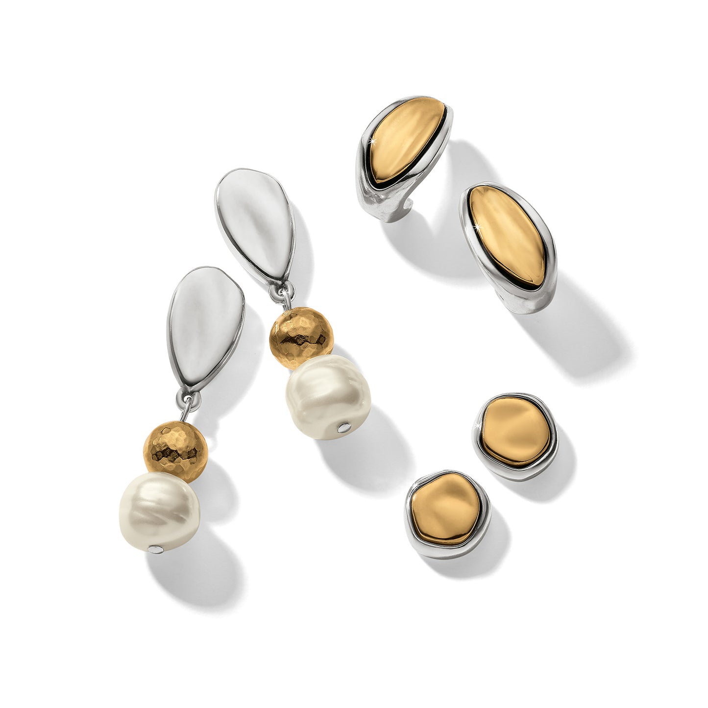 Brighton Cascade Unity Pearl Post Drop Earrings