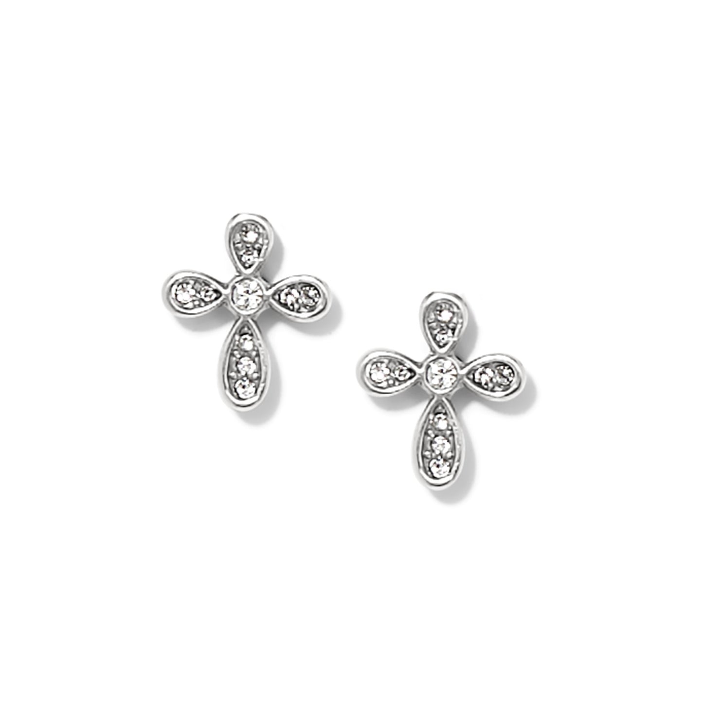 Brighton Enchanting Cross Post Earrings Gold or Silver