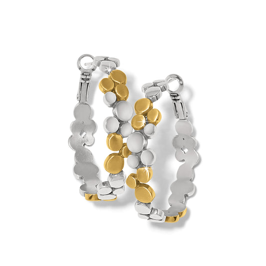 Brighton Pebble Edge Large Hoop Earrings