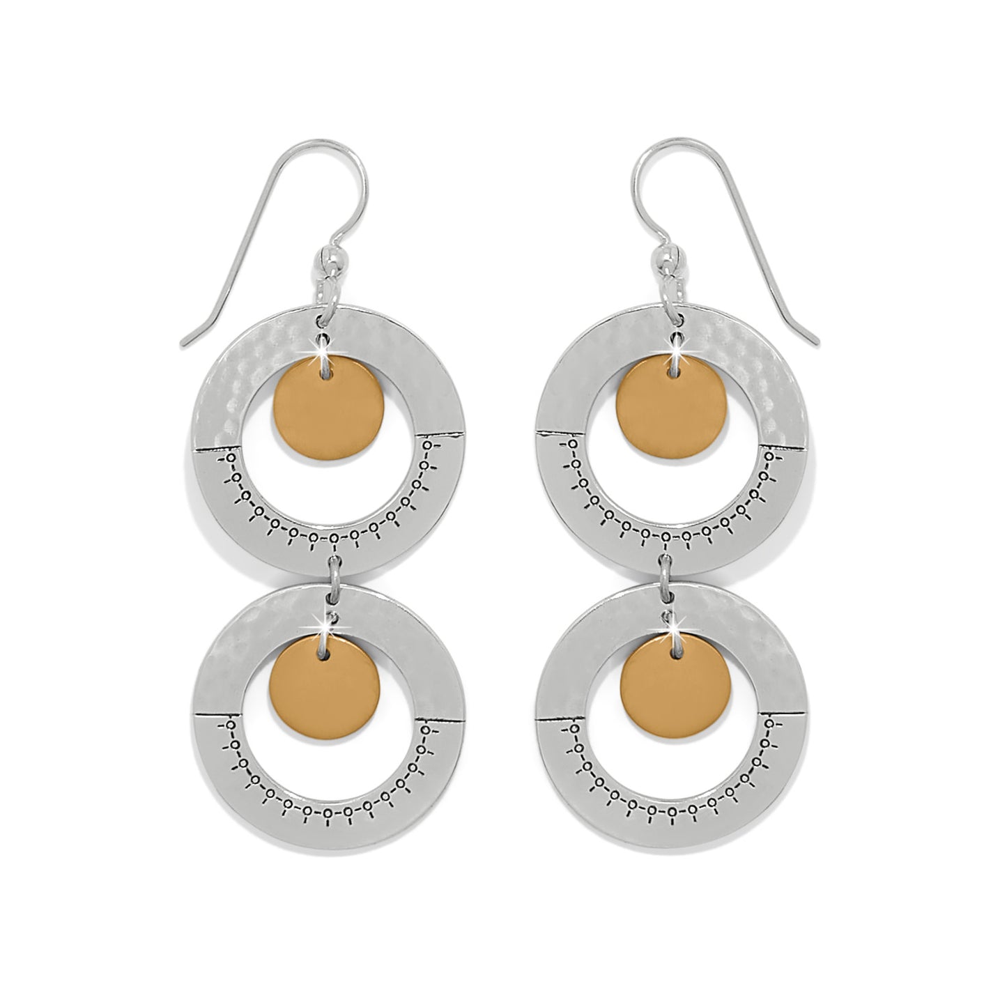 Brighton Palm Canyon Two Tone French Wire Earrings