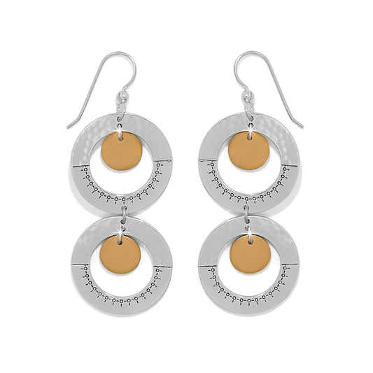 Brighton Palm Canyon Two Tone French Wire Earrings