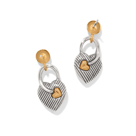 Brighton One Heart Post Drop Earrings