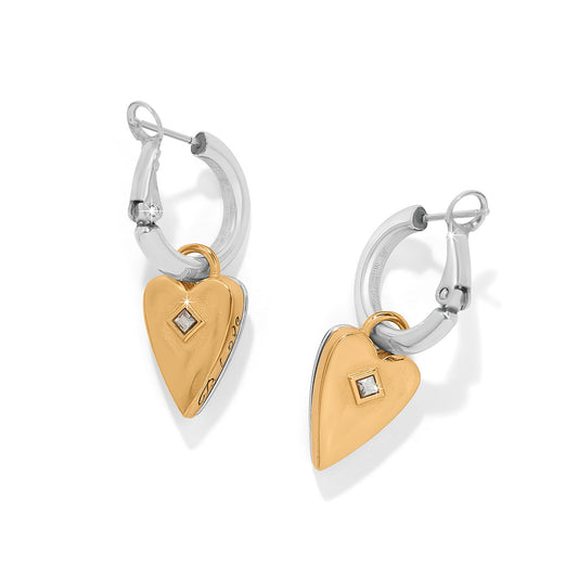 Brighton Love Messages Be Love Reversible Hoop Earrings