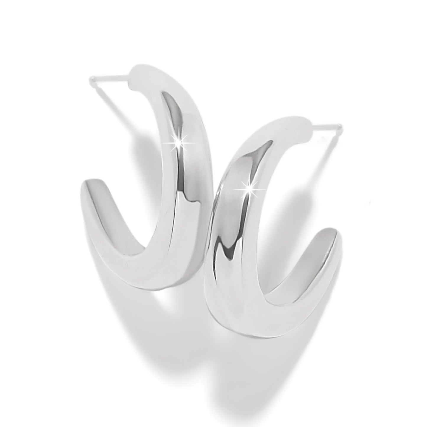 Brighton Cascade Silver Rio Hoop Earrings