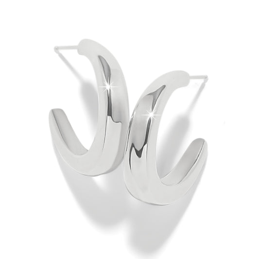 Brighton Cascade Silver Rio Hoop Earrings