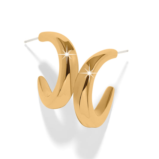 Brighton Gold Cascade Rio Hoop Earrings