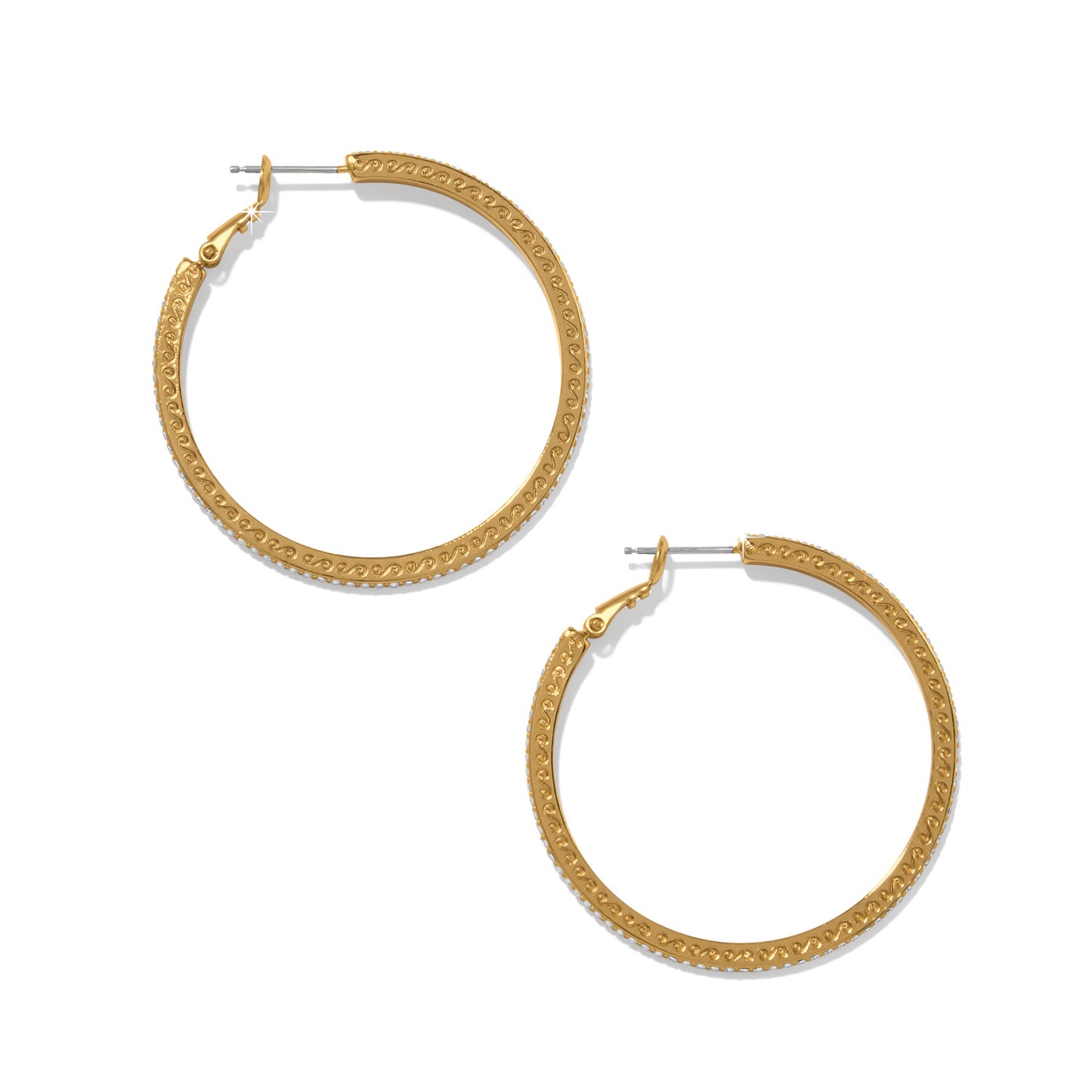 Brighton Meridian Eclipse Thin Large Hoop Earrings