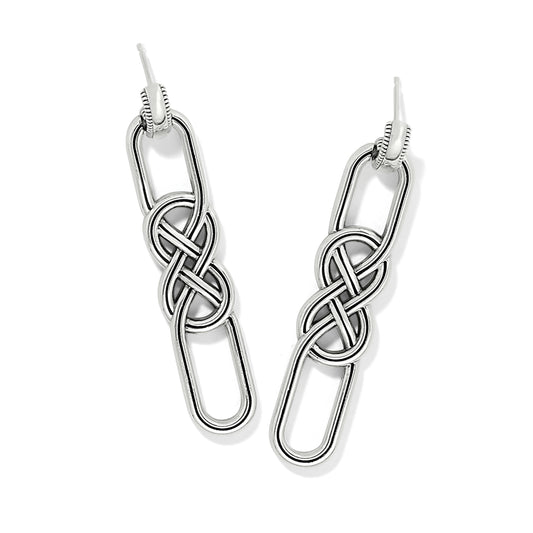 Brighton Interlok Braid Post Drop Earrings