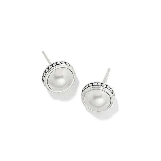 Brighton Pebble Dot Pearl Post Earrings