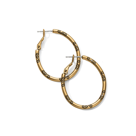 Brighton Oval Hoop Charm Earrings