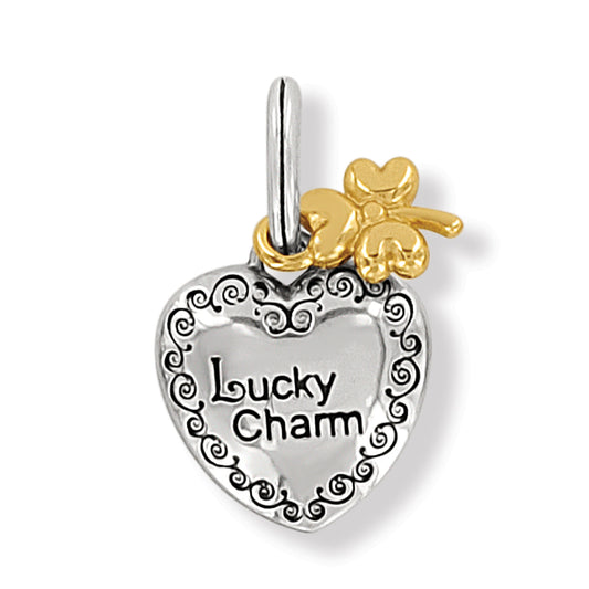 Brighton Lucky Twirl Heart Charm