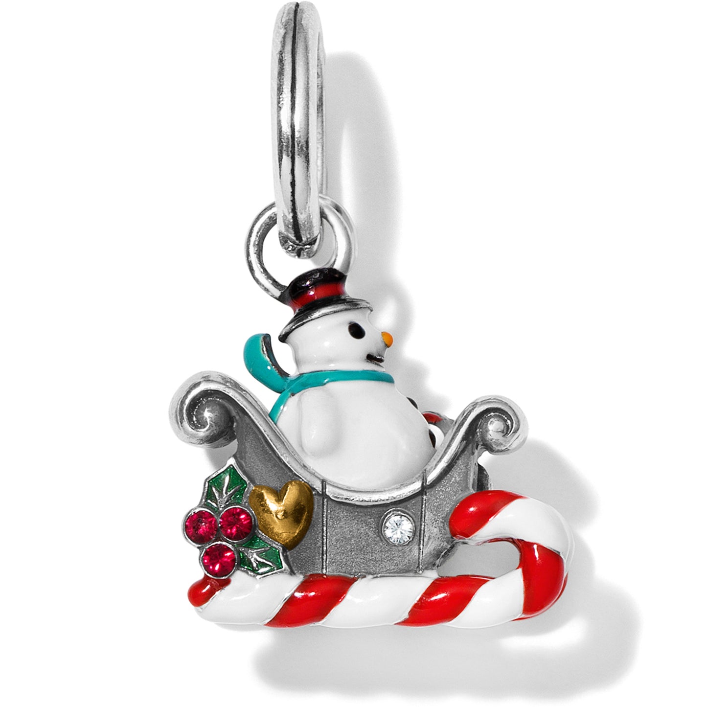 Brighton Snowman Sleigh Charm