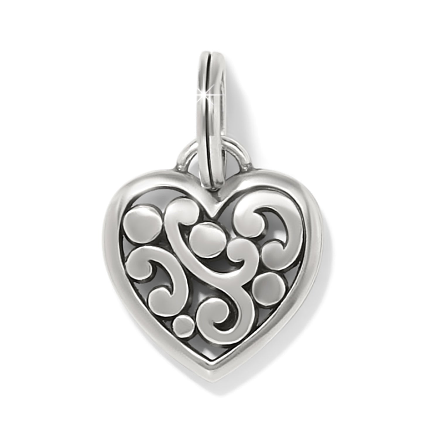 Brighton Contempo Silver Heart Charm