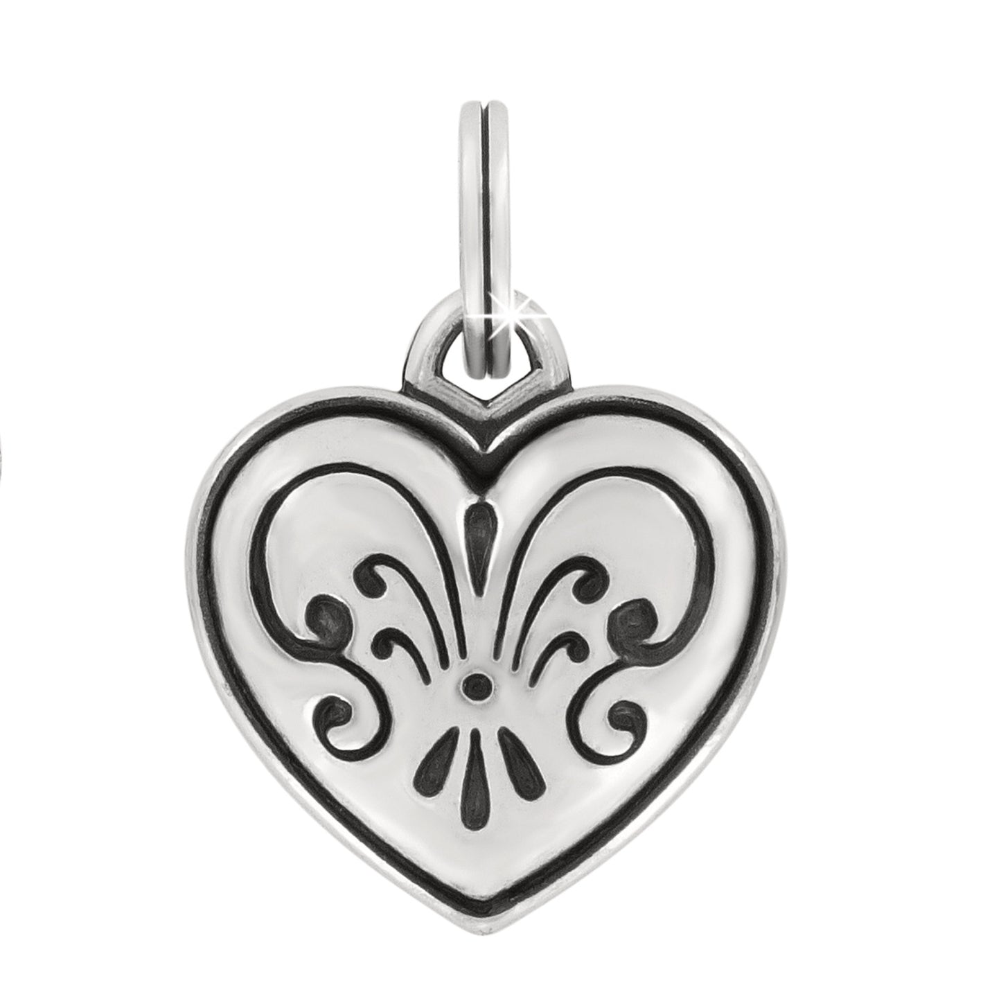 Brighton One Heart Etched Love Charm