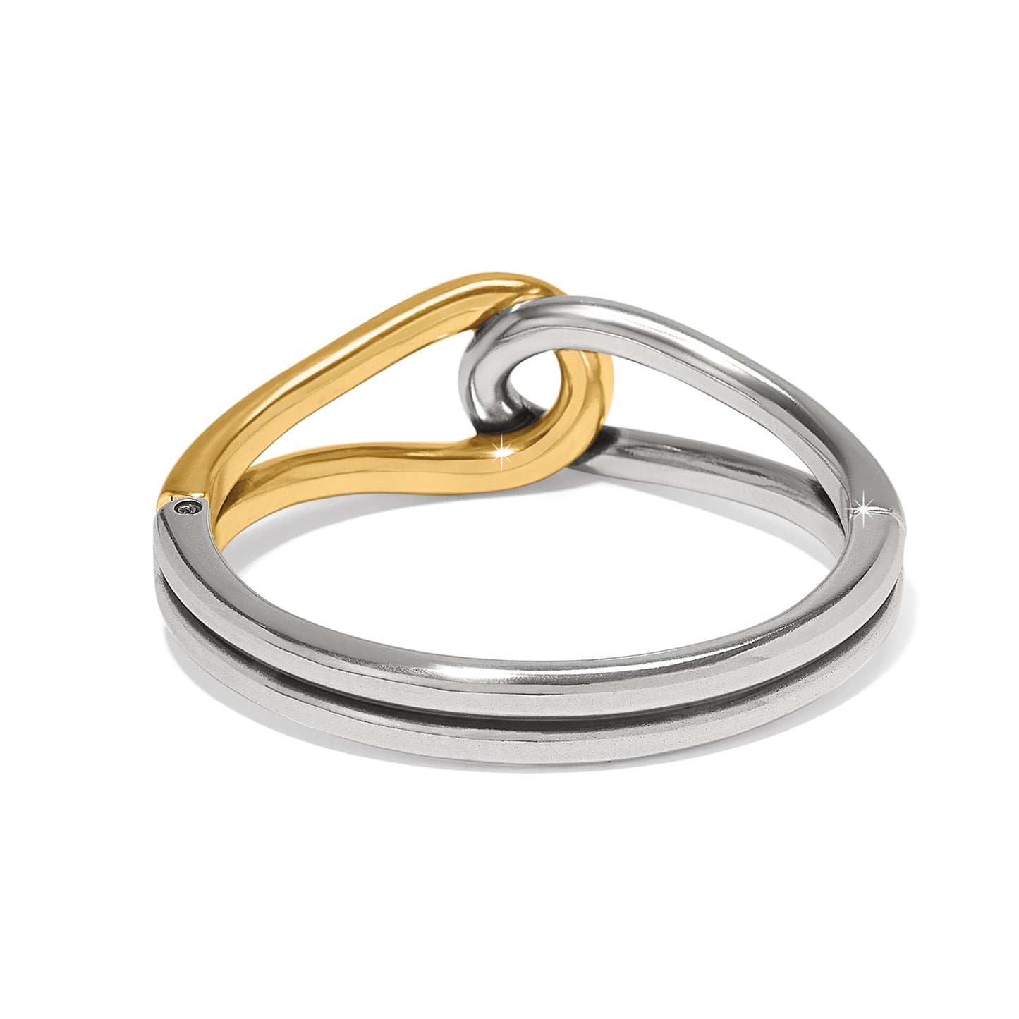 Brighton Interlok Curve Two Tone Hinge Bangle