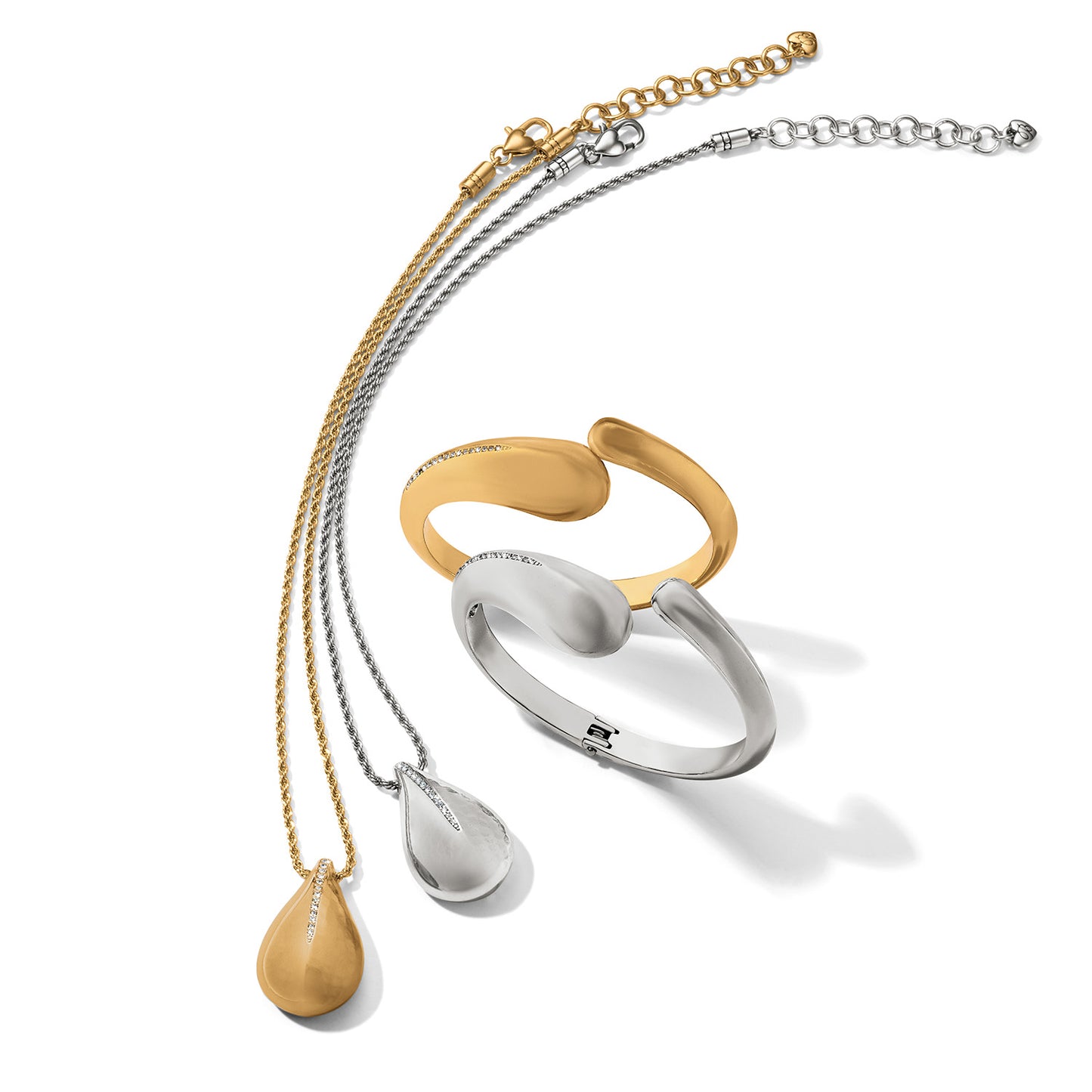 Brighton Nile Open Hinge Bangle (Silver or Gold)