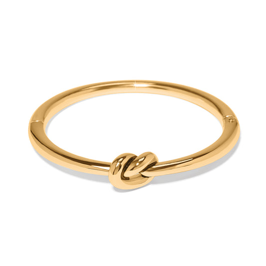 Interlok Single Knot gold Hinge Bracelet