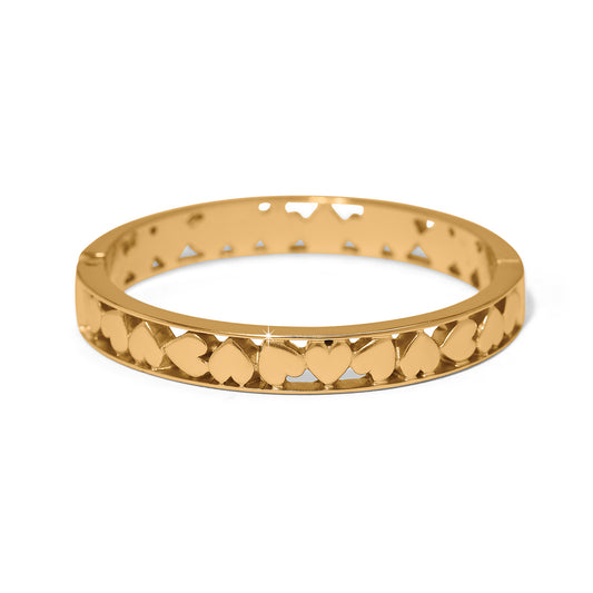 Brighton Mystery Of Love Heart Hinged Bangle