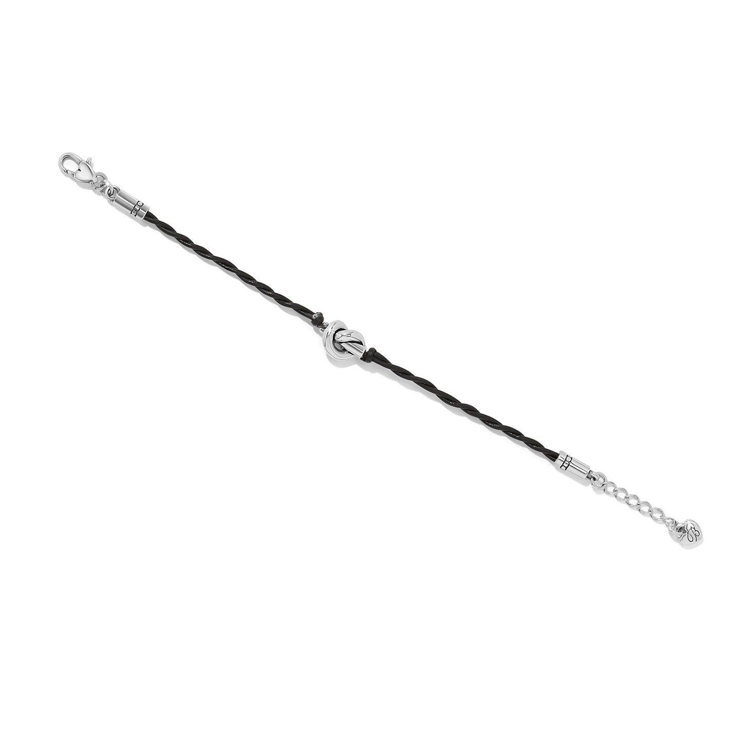 Brighton Interlok Single Knot Leather Bracelet (Black or Chili Pepper)