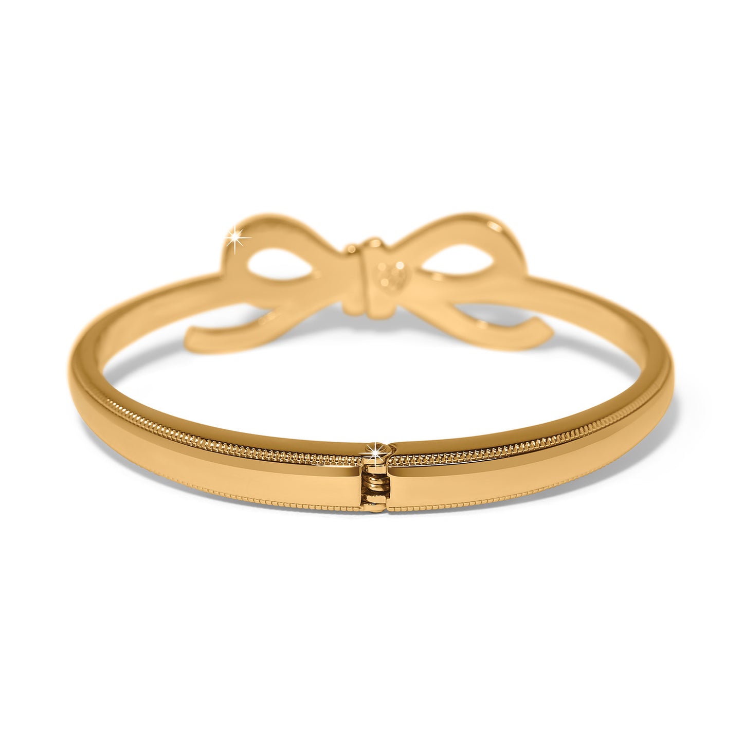 Brighton Illumina Gold Bow Hinged Bangle