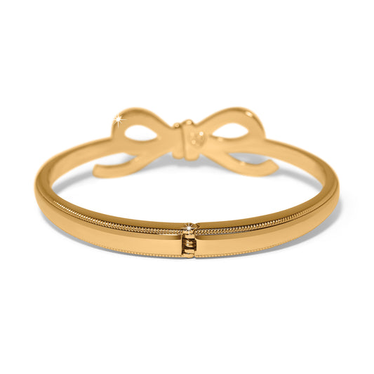 Brighton Illumina Gold Bow Hinged Bangle