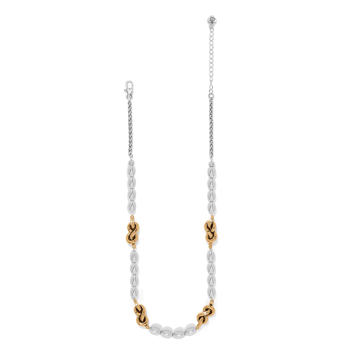 Brighton Interlok Single Knot Drops Collar Necklace